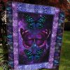 Night butterfly all over printed quilt