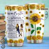 Personalized best friend to my bestie all over printed tumbler