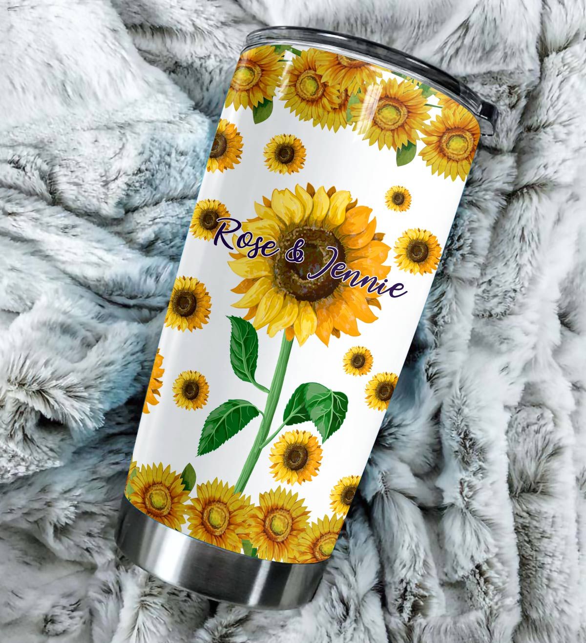Personalized best friend to my bestie all over printed tumbler 4