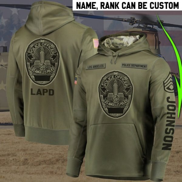 Personalized los angeles police department full printing hoodie 1