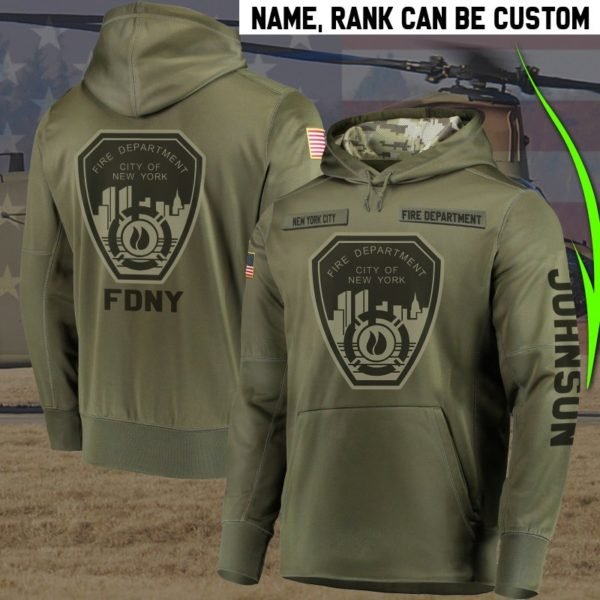 Personalized new york city fire department full printing hoodie 1