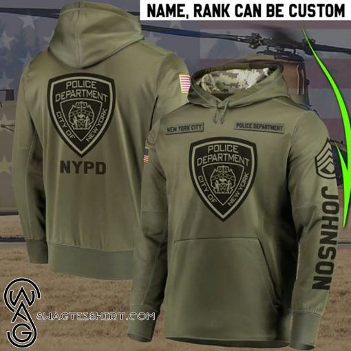 Personalized new york city police department full printing shirt