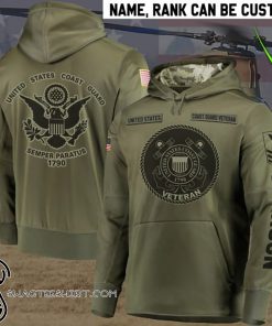 Personalized united states coast guard veteran full printing shirt