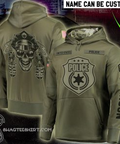 Personalized united states police full printing shirt