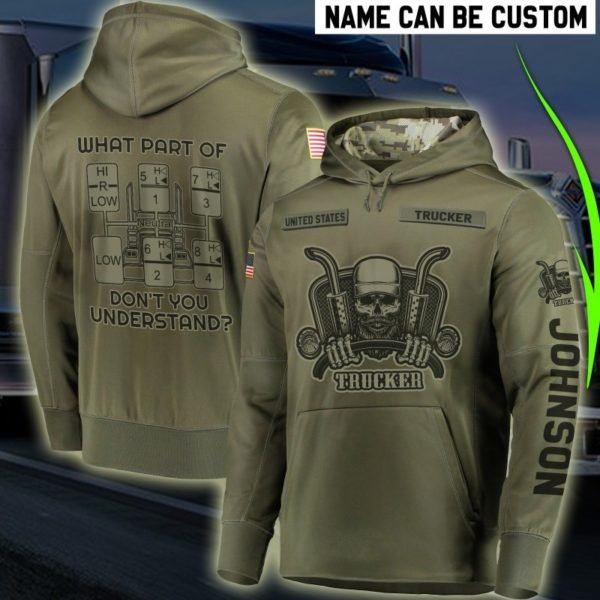 Personalized united states trucker full printing hoodie 1