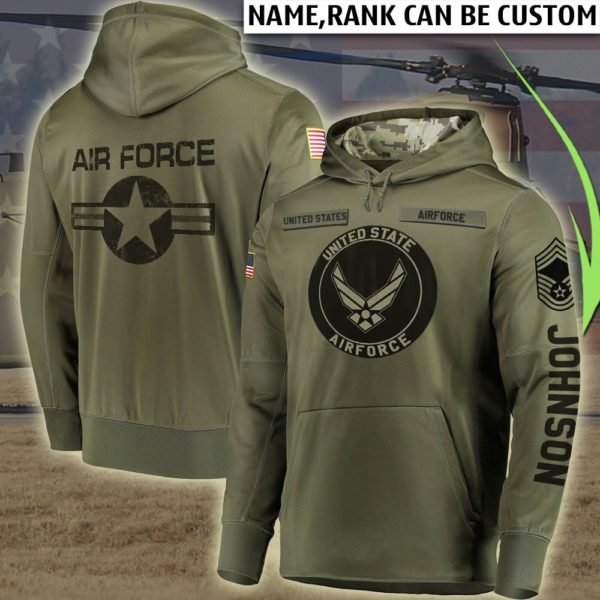 Personalized us air force full printing hoodie 2