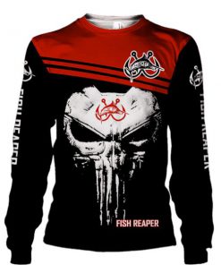 Skull fish reaper all over print sweatshirt