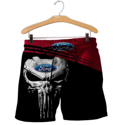 Skull ford logo full printing shorts
