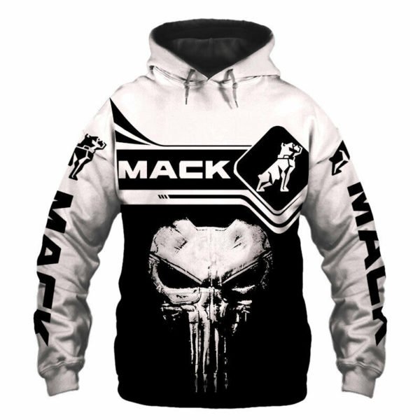 Skull mack trucks full printing hoodie 2