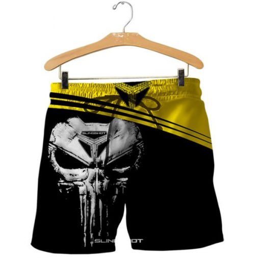 Skull slingshot full printing shorts