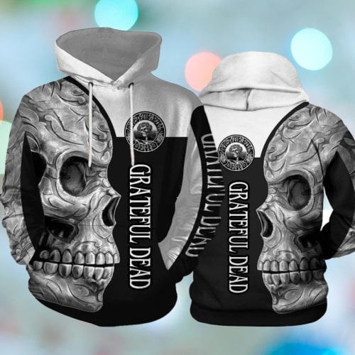 Sugar skull grateful dead full printing hoodie