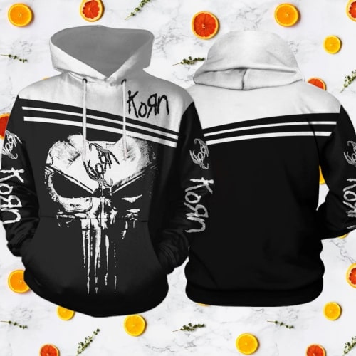Sugar skull korn full printing hoodie