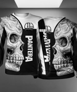 Sugar skull pantera band full printing sweatshirt