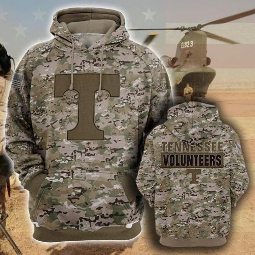 Tennessee volunteers football camo full printing hoodie 1