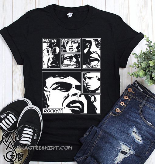 The rocky horror picture show comic shirt