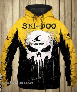 The skull ski-doo brp logo full printing shirt