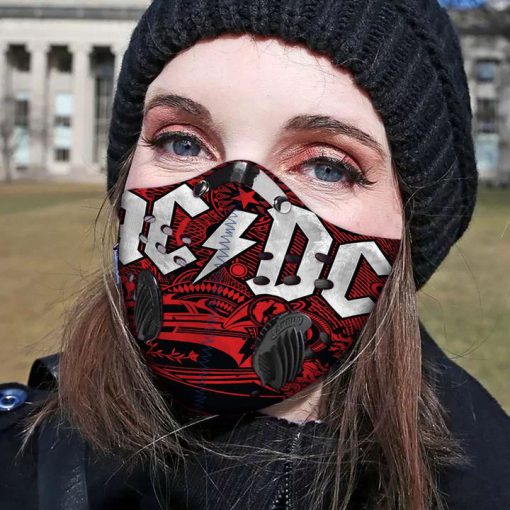 ACDC band filter activated carbon face mask 3