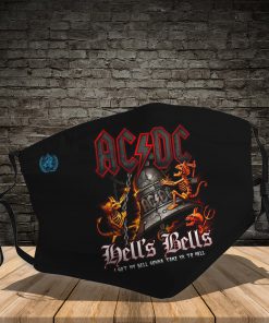 ACDC hells bells full printing face mask 2