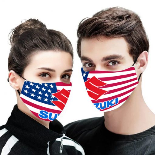 American flag suzuki full printing face mask 2
