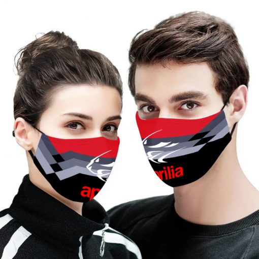 Aprilia logo car full printing face mask 1