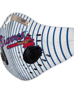 Atlanta braves filter activated carbon face mask 3