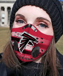 Atlanta falcons filter activated carbon face mask 3