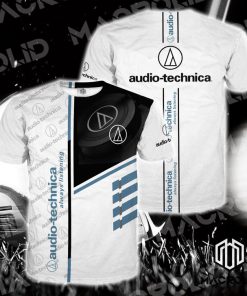 Audio-technica always listening all over printed tshirt