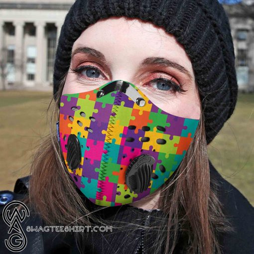 Autism awareness filter carbon pm 2,5 face mask