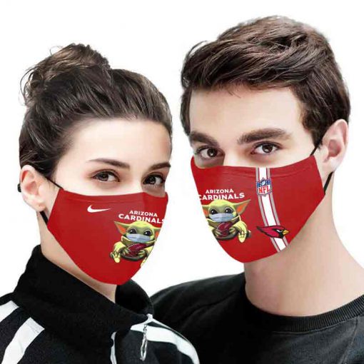 Baby yoda arizona cardinals full printing face mask 1