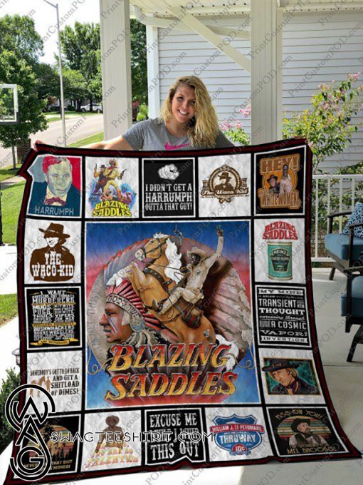 Blazing saddles full printing quilt