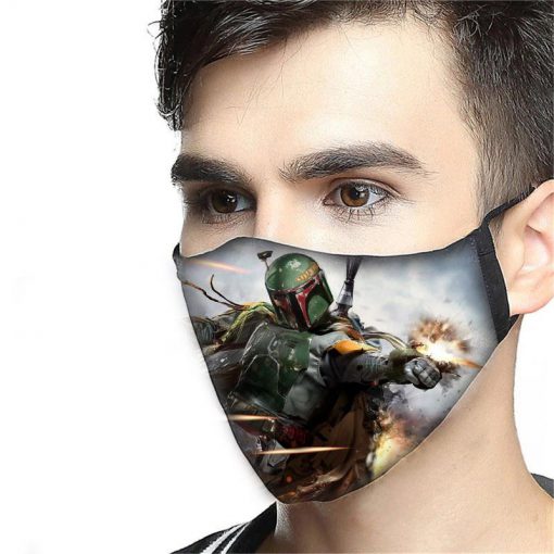 Boba fett anti-dust cotton face mask 3