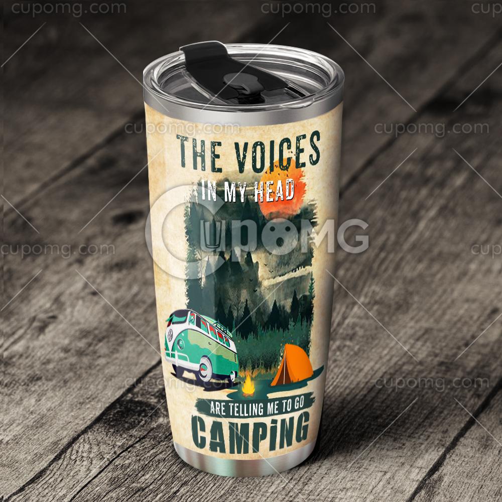 Camping knowledge full over print tumbler 1