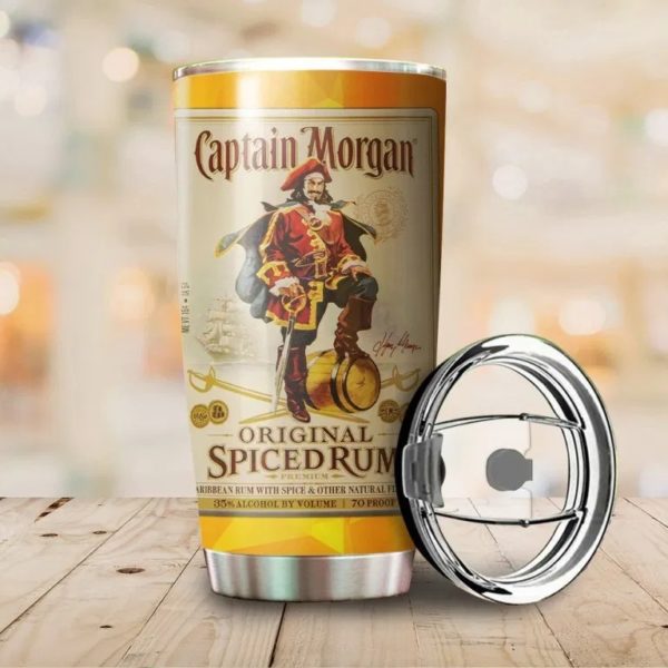 Captain morgan original spiced rum steel tumbler 1