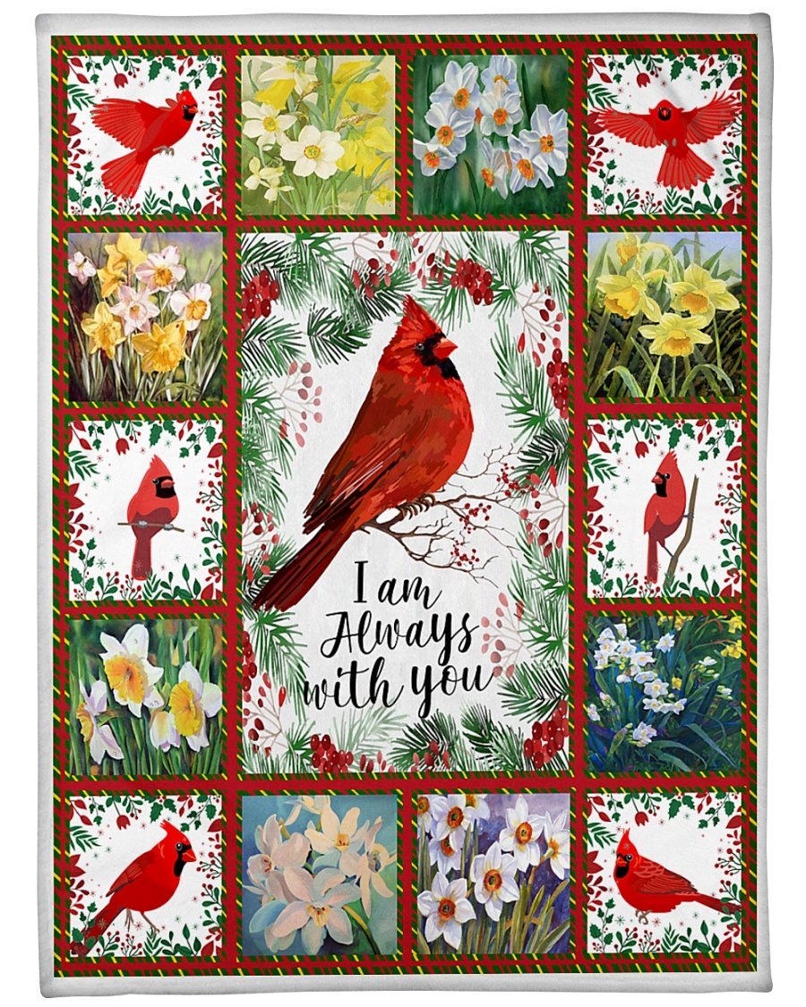 Cardinal im always with you full printing blanket 1