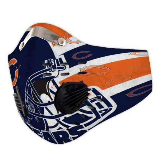 Chicago bears helmet filter activated carbon face mask 2