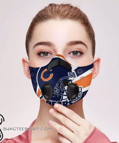 Chicago bears helmet filter activated carbon face mask