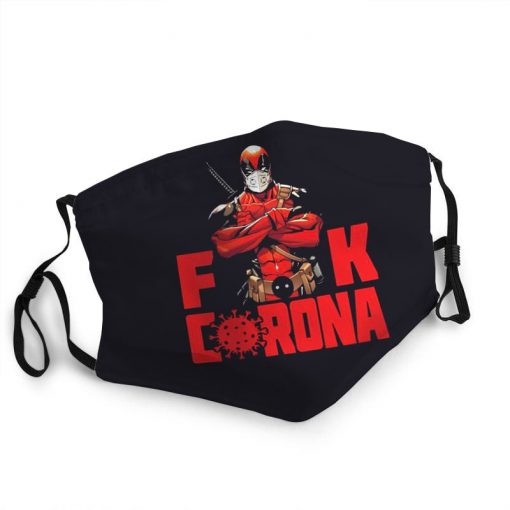 Deadpool fuck corona anti-dust face mask 1