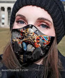 Death skull iron maiden carbon pm 2,5 face mask