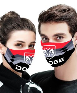 Dodge logo full printing face mask 1
