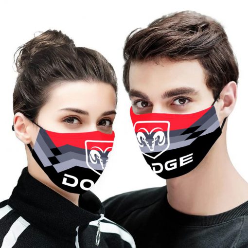 Dodge logo full printing face mask 4