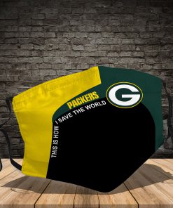 Green bay packers team full printing face mask 1