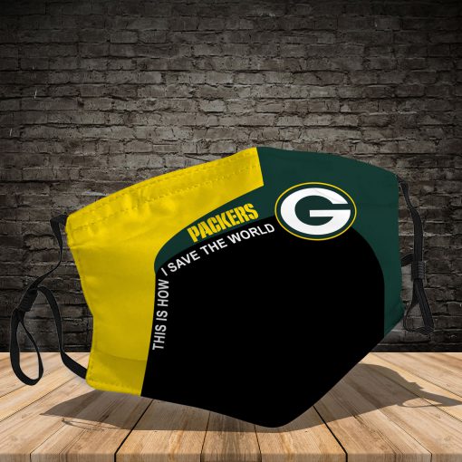 Green bay packers team full printing face mask 1