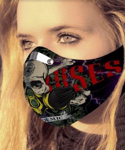 Guns n' roses covid-19 pandemic carbon pm 2,5 face mask 1