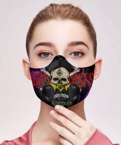 Guns n' roses covid-19 pandemic carbon pm 2,5 face mask 2