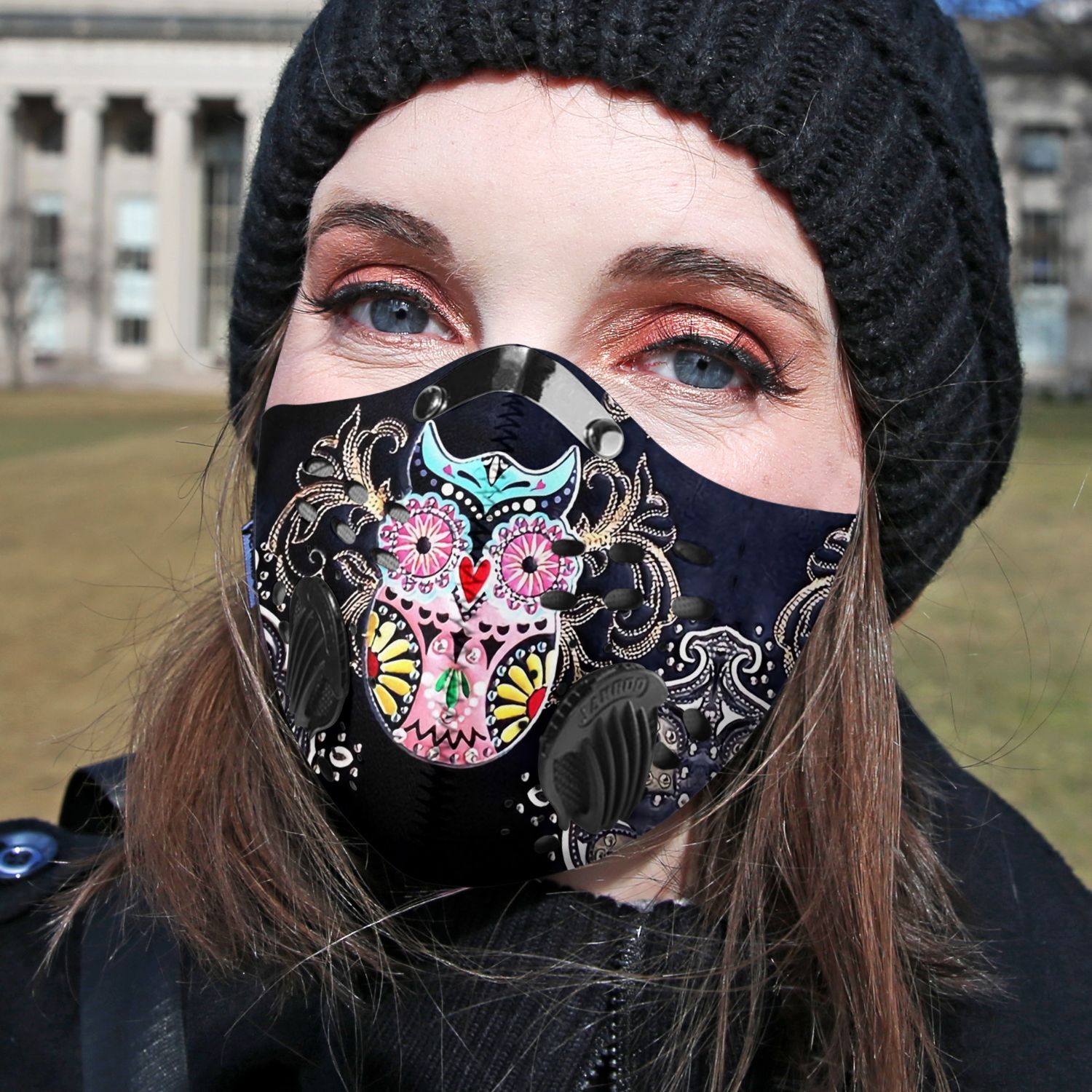 Hippie owl carbon pm 2,5 face mask 1