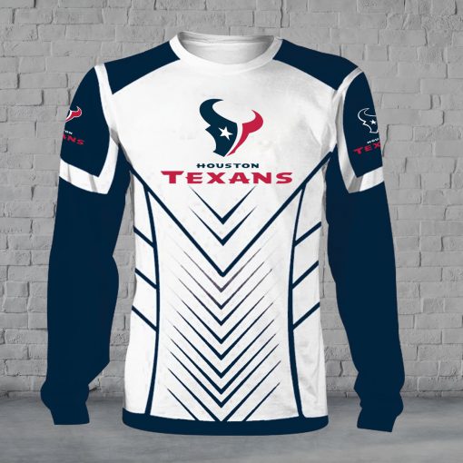 Houston texans full over print sweatshirt