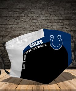 Indianapolis colts this is how save the world full printing face mask 1