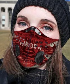 Iron maiden filter activated carbon pm 2,5 face mask 3