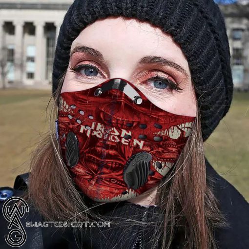 Iron maiden filter activated carbon pm 2,5 face mask