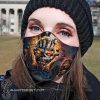 Iron maiden skull carbon pm 2,5 face mask